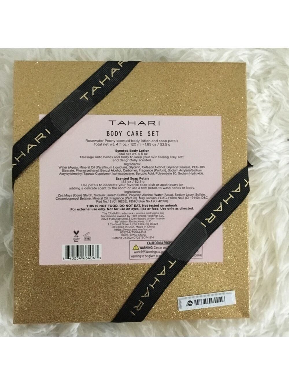 Tahari Body Care Set Body Lotion & soap bath petals Pink Peony - Picture 4 of 6